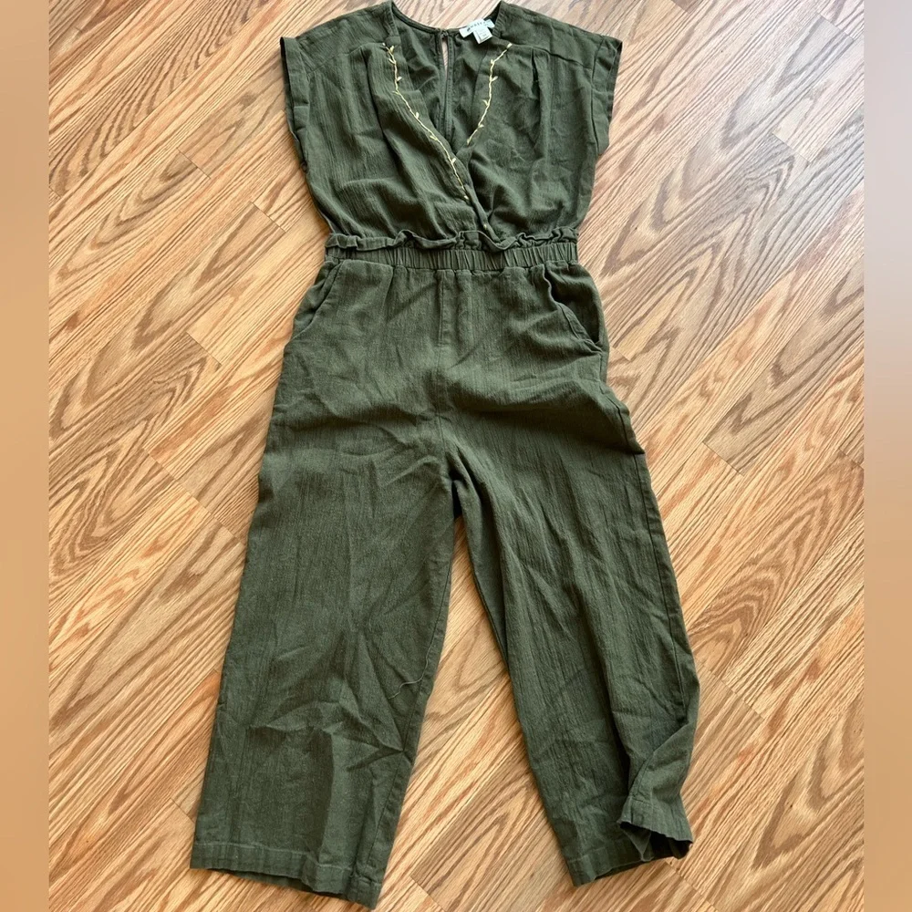 Olive Green Women's Jumpsuit - Picture 1 of 4